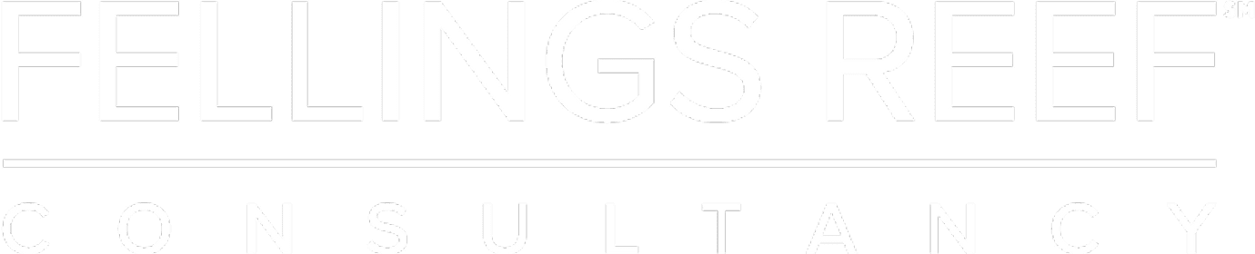 Fellings Reef Consultancy logo on black background.